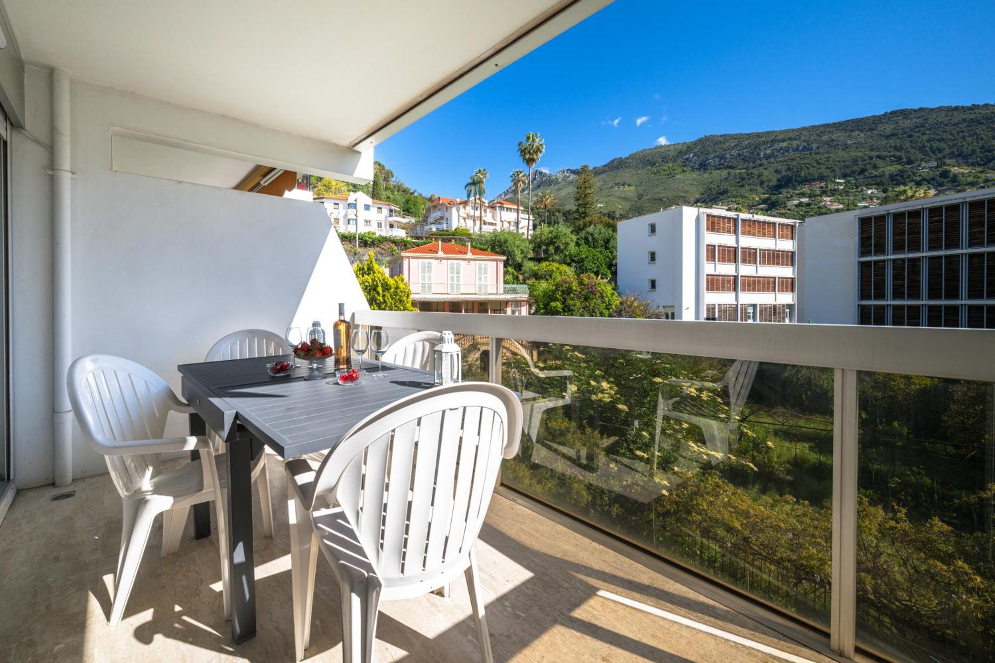 Ferienwohnung Le Rocamare - Piscine Toit Terrasse - Parking Prive - Terrasse Menton Exterior foto